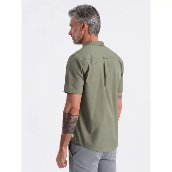  Cămaşă OMBRE OM-SHSS-0168 KAKI 