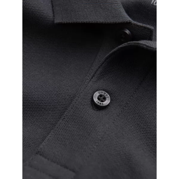  Mens t -thirt cu guler OMBRE OM-POBS-0100 GRAFIT 