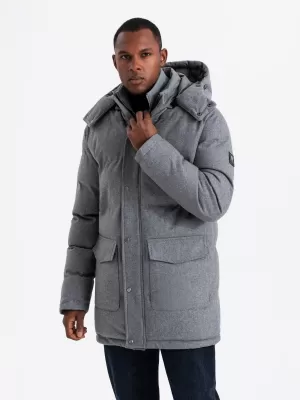 Sacou OMBRE OM-JALJ-0217 MELANGE GRI