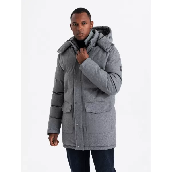  Sacou OMBRE OM-JALJ-0217 MELANGE GRI 