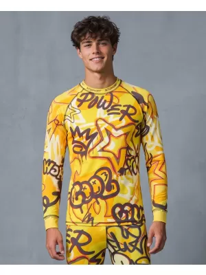 Tricou funcțional pentru bărbați cu mânecă lungă premium ALTISPORT VOJ/ALM054TER01 CHIHLIMBAR
