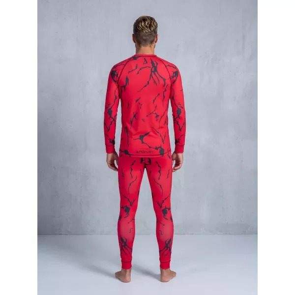 Tricou funcțional pentru bărbați cu mânecă lungă premium ALTISPORT VOJ/ALM052TER01 ROŞU 