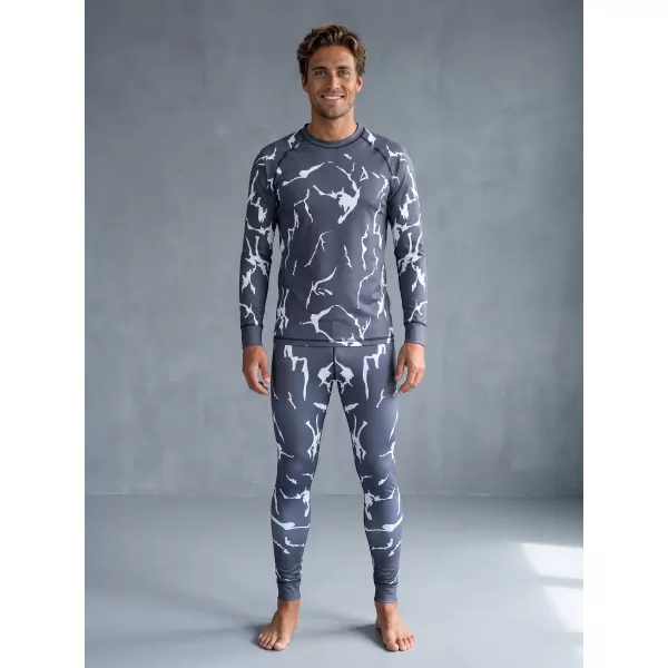  Tricou funcțional pentru bărbați cu mânecă lungă premium ALTISPORT VOJ/ALM052TER01 GRI 