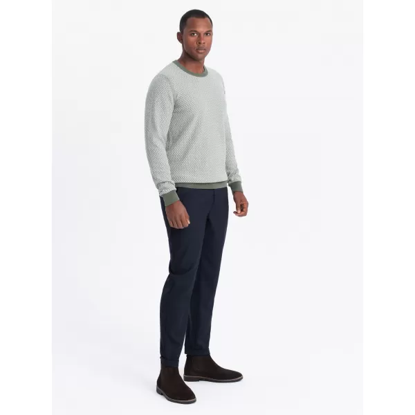  Pulover pentru bărbați OMBRE OM-SWSW-0111 VERDE 