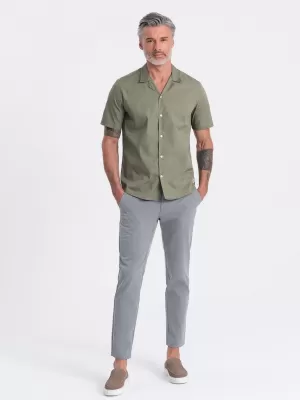 Cămaşă OMBRE OM-SHSS-0168 KAKI