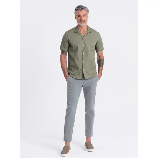  Cămaşă OMBRE OM-SHSS-0168 KAKI 