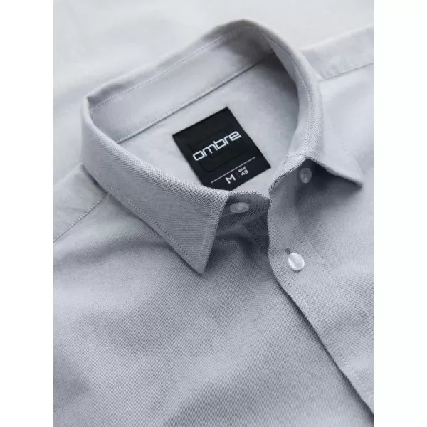  Cămaşă OMBRE OM-SHOS-0173 GRI DESCHIS 