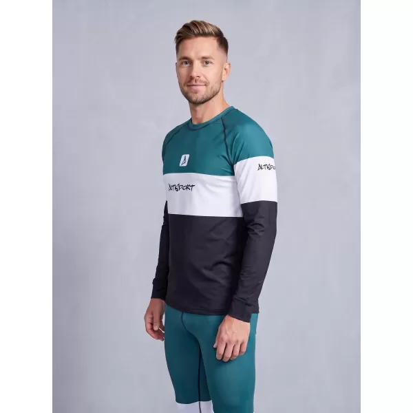  Premium funcțional pentru pantaloni termo funcționali pentru bărbați ALTISPORT VOJ/ALM051TER02 KEROSEN/NEGRU 