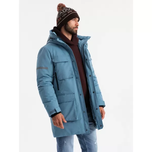  Sacou OMBRE OM-JALJ-0169 ALBASTRU 