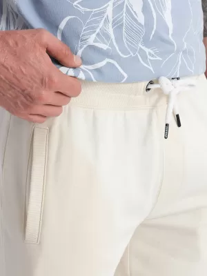 Pantaloni scurţi OMBRE OM-SRBS-0139 CREMĂ