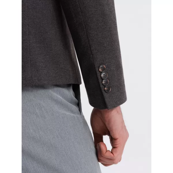  Sacou OMBRE OM-BLZB-0131 MELANGE NEGRU 