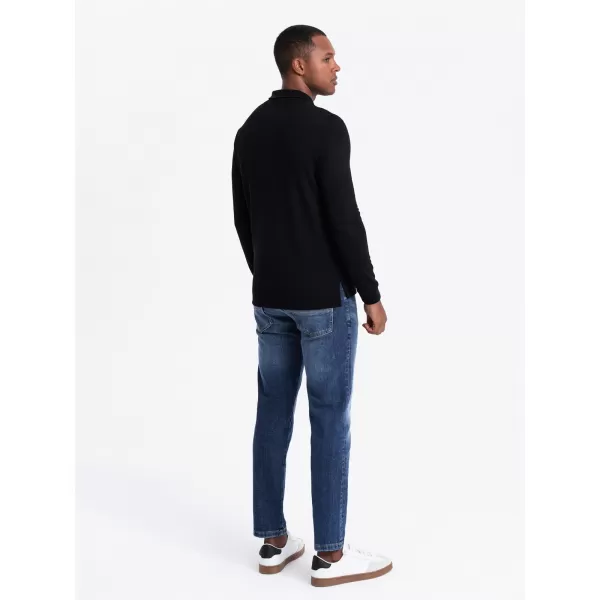  Cămaşă OMBRE OM-POLS-0131 NEGRU 