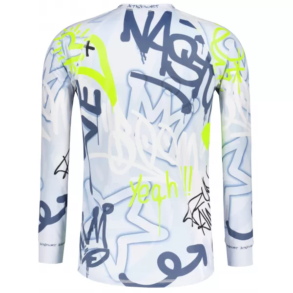  Tricou funcțional pentru bărbați cu mânecă lungă premium ALTISPORT VOJ/ALM054TER01 ALBASTRU 