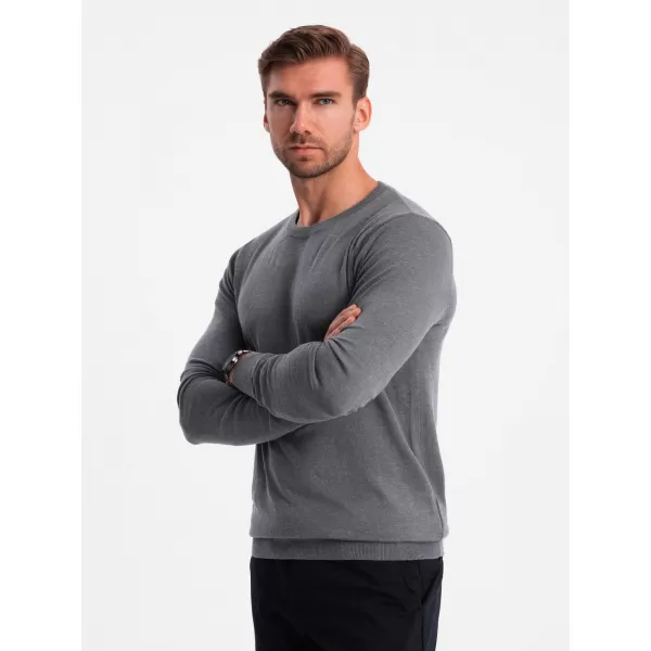  Pulover pentru bărbați OMBRE OM-SWBS-0106 MELANGE GRI 