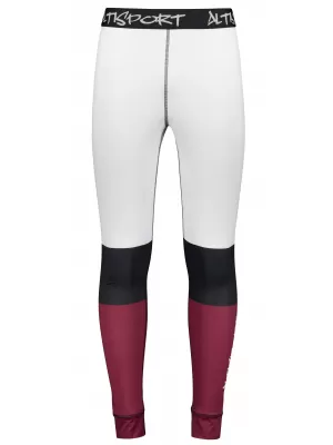 Premium funcțional pentru pantaloni termo funcționali pentru bărbați ALTISPORT VOJ/ALM051TER02 BURGUNDIA
