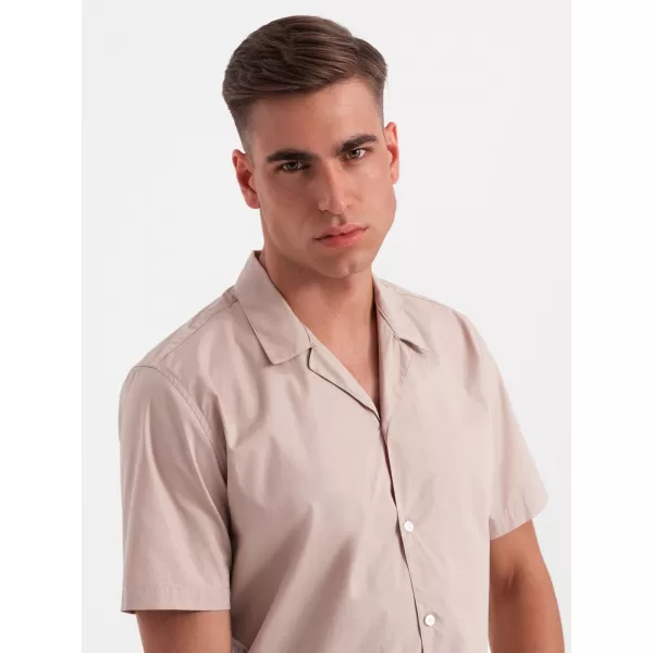  Cămaşă OMBRE OM-SHSS-0168 MARO DESCHIS 