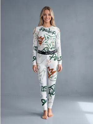 Premium funcțional de pantaloni termi funcționali pentru femei ALTISPORT VOJ/ALW054TER02 VERDE -BROWN