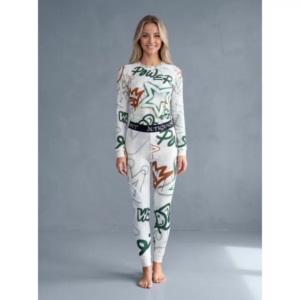  Premium funcțional de pantaloni termi funcționali pentru femei ALTISPORT VOJ/ALW054TER02 VERDE -BROWN 