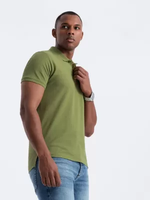 Mens t -thirt cu guler OMBRE OM-POBS-0100 MĂSLIN