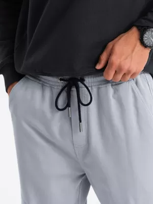 Pantaloni OMBRE OM-PAJO-0199 GRI DESCHIS