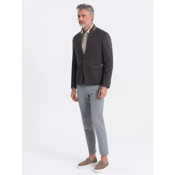  Sacou OMBRE OM-BLZB-0131 MELANGE NEGRU 