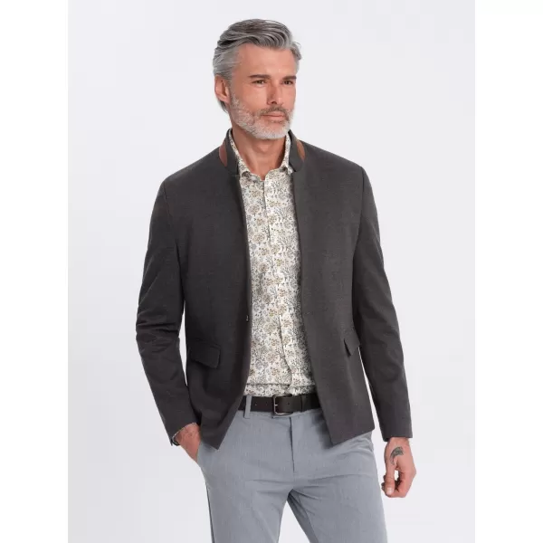  Sacou OMBRE OM-BLZB-0131 MELANGE NEGRU 