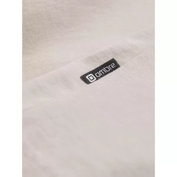  Tricou pentru bărbați cu mânecă lungă OMBRE OM-LSBL-0108 BEJ UȘOR 