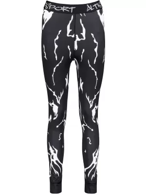Premium funcțional de pantaloni termi funcționali pentru femei ALTISPORT VOJ/ALW052TER02 NEGRU