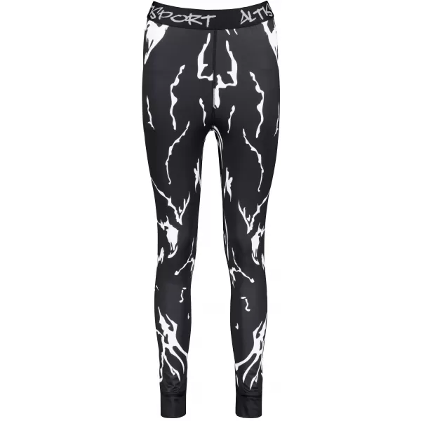  Premium funcțional de pantaloni termi funcționali pentru femei ALTISPORT VOJ/ALW052TER02 NEGRU 