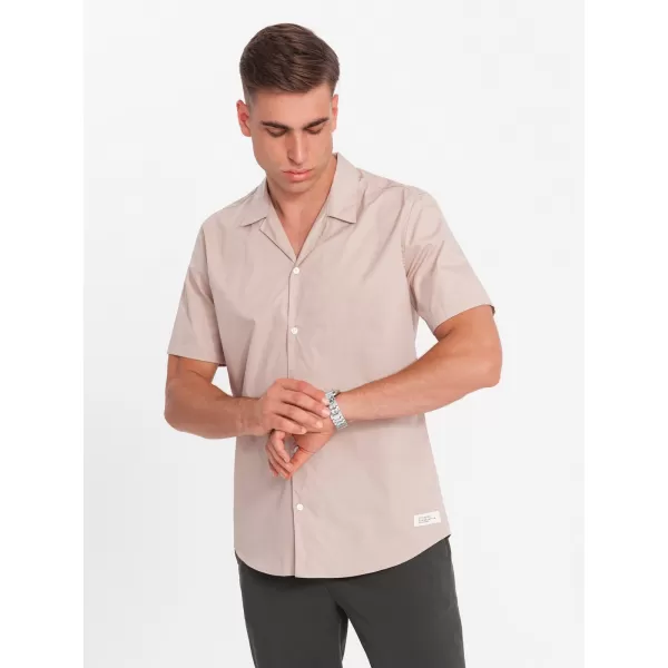  Cămaşă OMBRE OM-SHSS-0168 MARO DESCHIS 