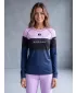 Tricou funcțional pentru femei cu mâneci lungi premium ALTISPORT VOJ/ALW051TER01 VIOLET/ALBASTRU