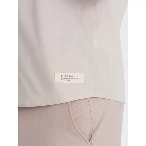  Cămaşă OMBRE OM-SHSS-0168 CREMĂ 