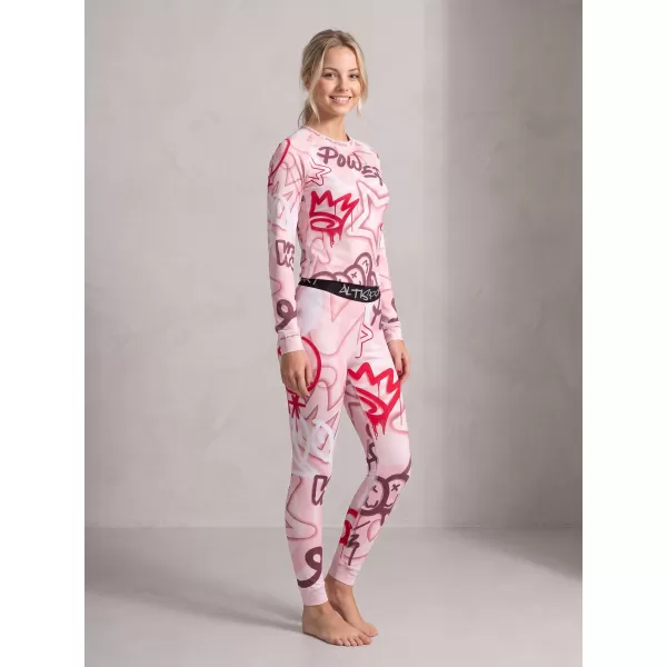  Premium funcțional de pantaloni termi funcționali pentru femei ALTISPORT VOJ/ALW054TER02 ROZ 