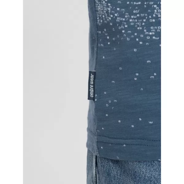  Cămaşă OMBRE OM-TSFP-0179 DENIM ALBASTRU 