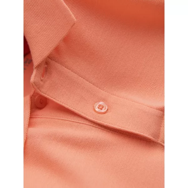  Mens t -thirt cu guler OMBRE OM-POBS-0100 PIERSICĂ 