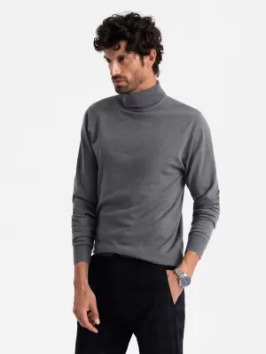Pulover pentru bărbați OMBRE OM-SWTN-0101 MELANGE GRI
