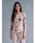 Tricou funcțional pentru femei cu mâneci lungi premium ALTISPORT VOJ/ALW052TER01 MARO