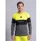 Tricou funcțional pentru bărbați cu mânecă lungă premium ALTISPORT VOJ/ALM051TER01 NEON GALBEN/GRI