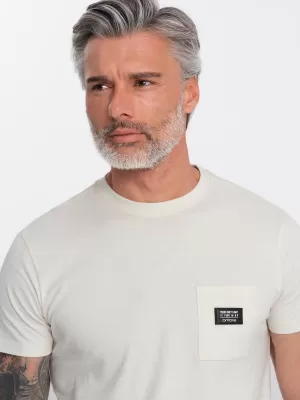 Cămaşă OMBRE OM-TSCT-0109 CREMĂ