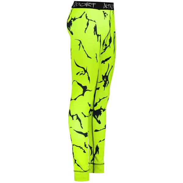  Premium funcțional pentru pantaloni termo funcționali pentru bărbați ALTISPORT VOJ/ALM052TER02 NEON VERDE 