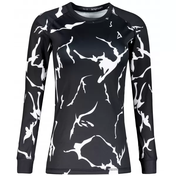  Tricou funcțional pentru femei cu mâneci lungi premium ALTISPORT VOJ/ALW052TER01 NEGRU 