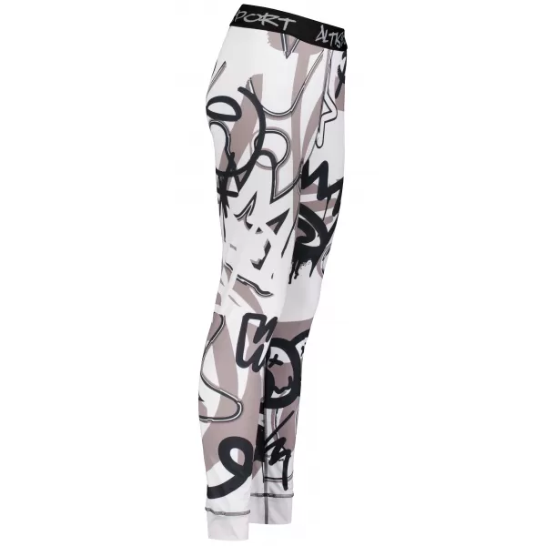  Premium funcțional de pantaloni termi funcționali pentru femei ALTISPORT VOJ/ALW054TER02 ALB -GRAY 