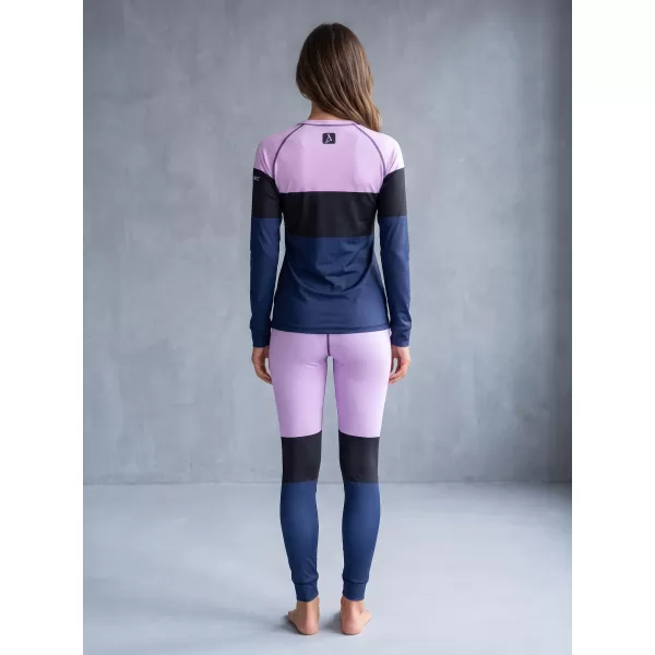  Premium funcțional de pantaloni termi funcționali pentru femei ALTISPORT VOJ/ALW051TER02 VIOLET/ALBASTRU 