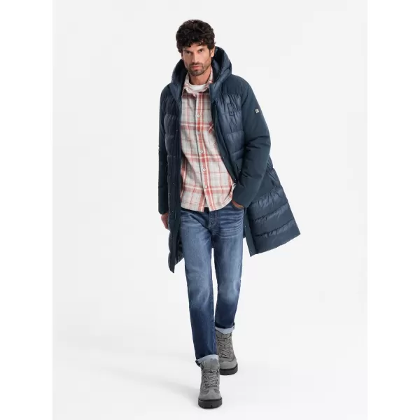  Sacou OMBRE OM-JALJ-0165 ALBASTRU MARIN 