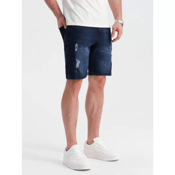  Pantaloni scurţi OMBRE OM-SRDS-0146 ALBASTRU ÎNCHIS 