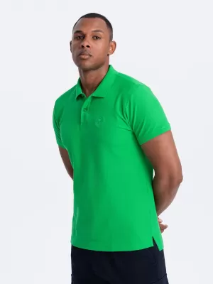 Mens t -thirt cu guler OMBRE OM-POBS-0100 NEON VERDE