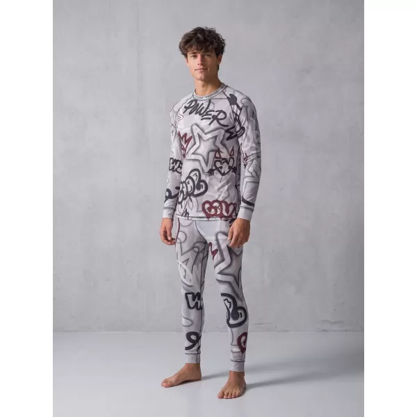  Tricou funcțional pentru bărbați cu mânecă lungă premium ALTISPORT VOJ/ALM054TER01 GRI ÎNCHIS 