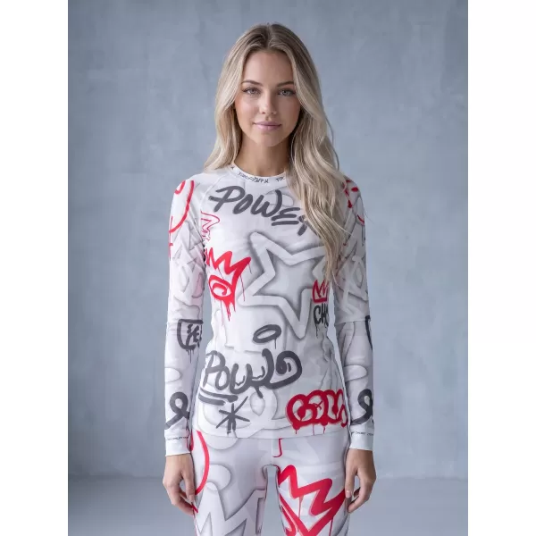  Tricou funcțional pentru femei cu mâneci lungi premium ALTISPORT VOJ/ALW054TER01 GRI -RED 