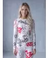 Tricou funcțional pentru femei cu mâneci lungi premium ALTISPORT VOJ/ALW054TER01 GRI -RED