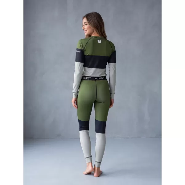  Premium funcțional de pantaloni termi funcționali pentru femei ALTISPORT VOJ/ALW051TER02 KAKI 